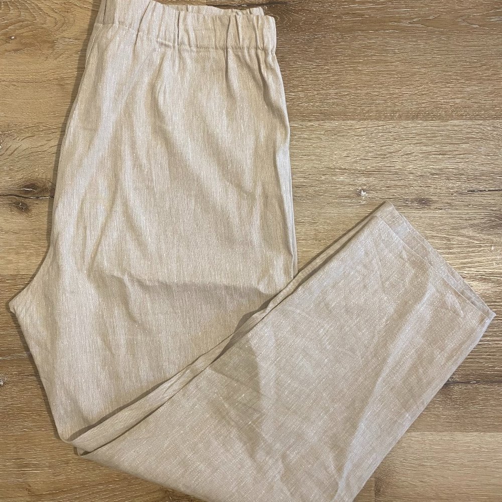 J Jill Linen Stretch Trousers Women's M - Picture 5 of 11